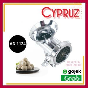 Cypruz Penggiling Daging Pelumat Daging Meat Grinder Manual Almunium AD 1124/AD1124 Multifungsi