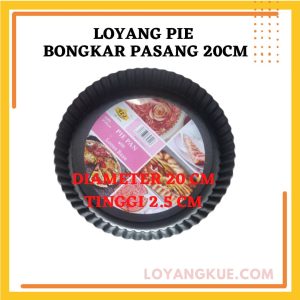 Loyang Pie 20cm Teflon Bongkar Pasang Anti Lengket